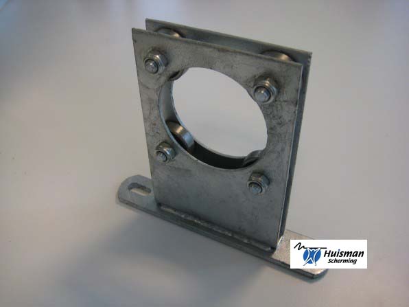 lagerplaat tbv 2"as L=140mm gegalvaniseerd (incl gemonteerde lagers) (art. 201312)